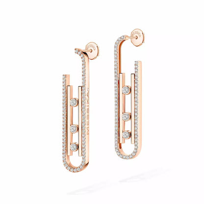 [Spark]Diamond Pendant Earrings Move 10Th