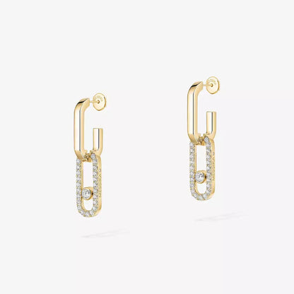 [Spark]Move Link Diamond Earrings