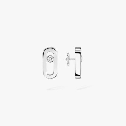 [Spark]Move Uno Diamond Stud Earrings
