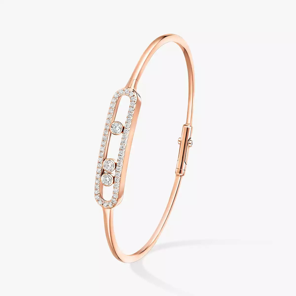 [Spark]Move Pavé Diamond Bangle Bracelet M