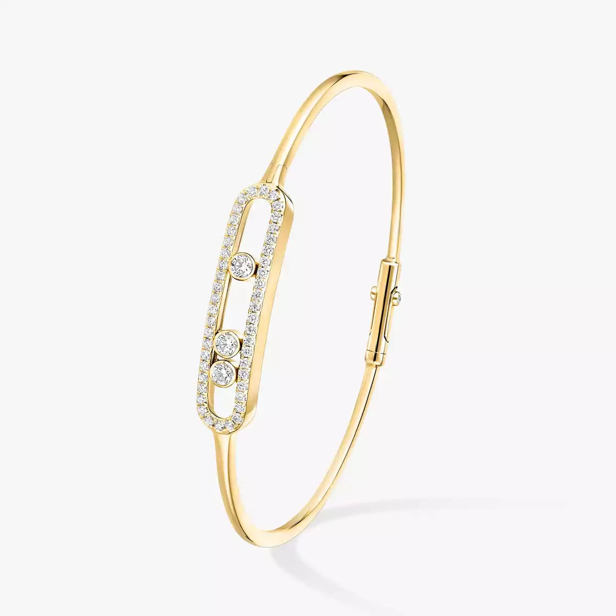[Spark]Move Pavé Diamond Bangle Bracelet M