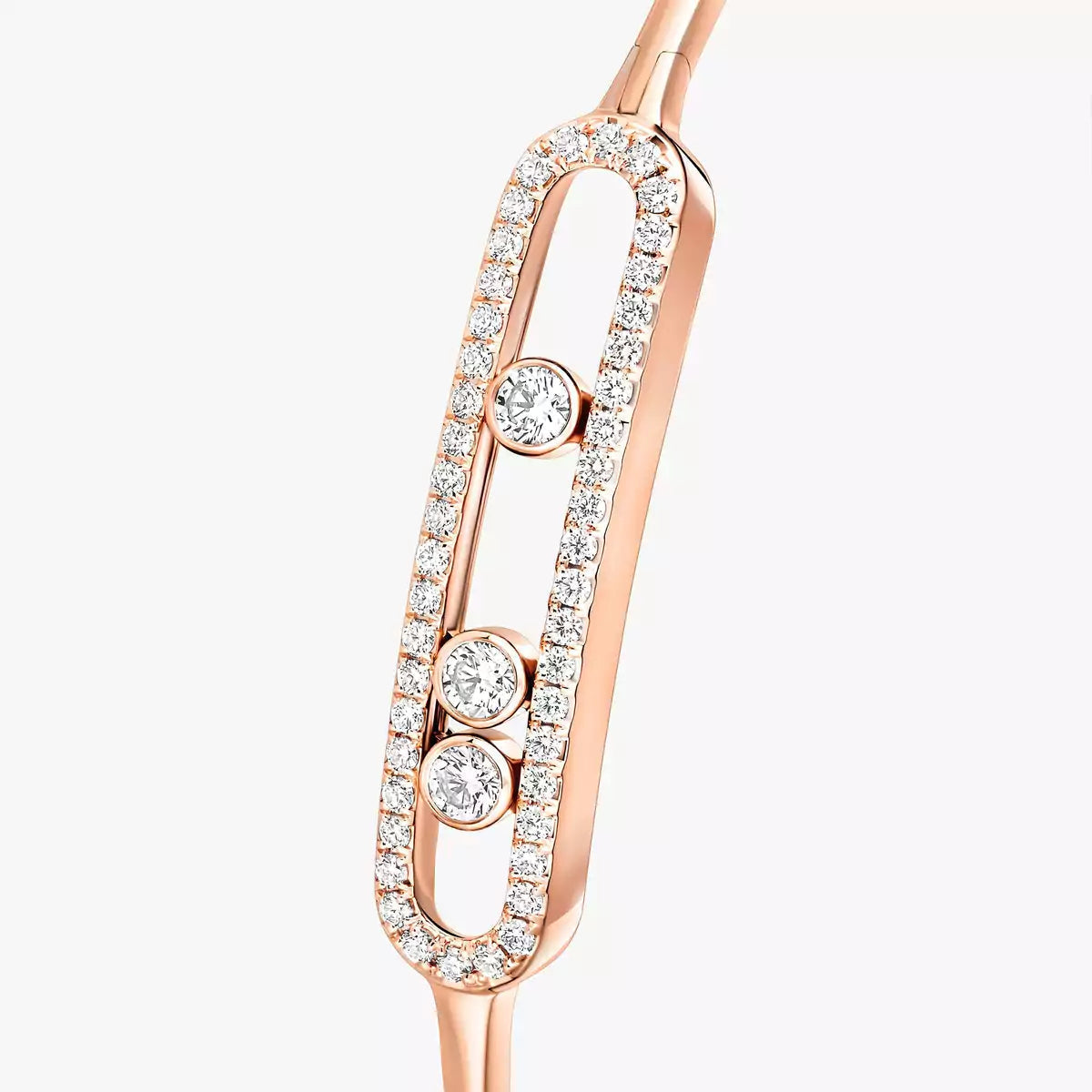 [Spark]Move Pavé Diamond Bangle Bracelet M