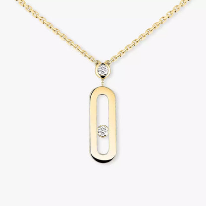 [Spark] Move Uno Gold Diamond Long Necklace