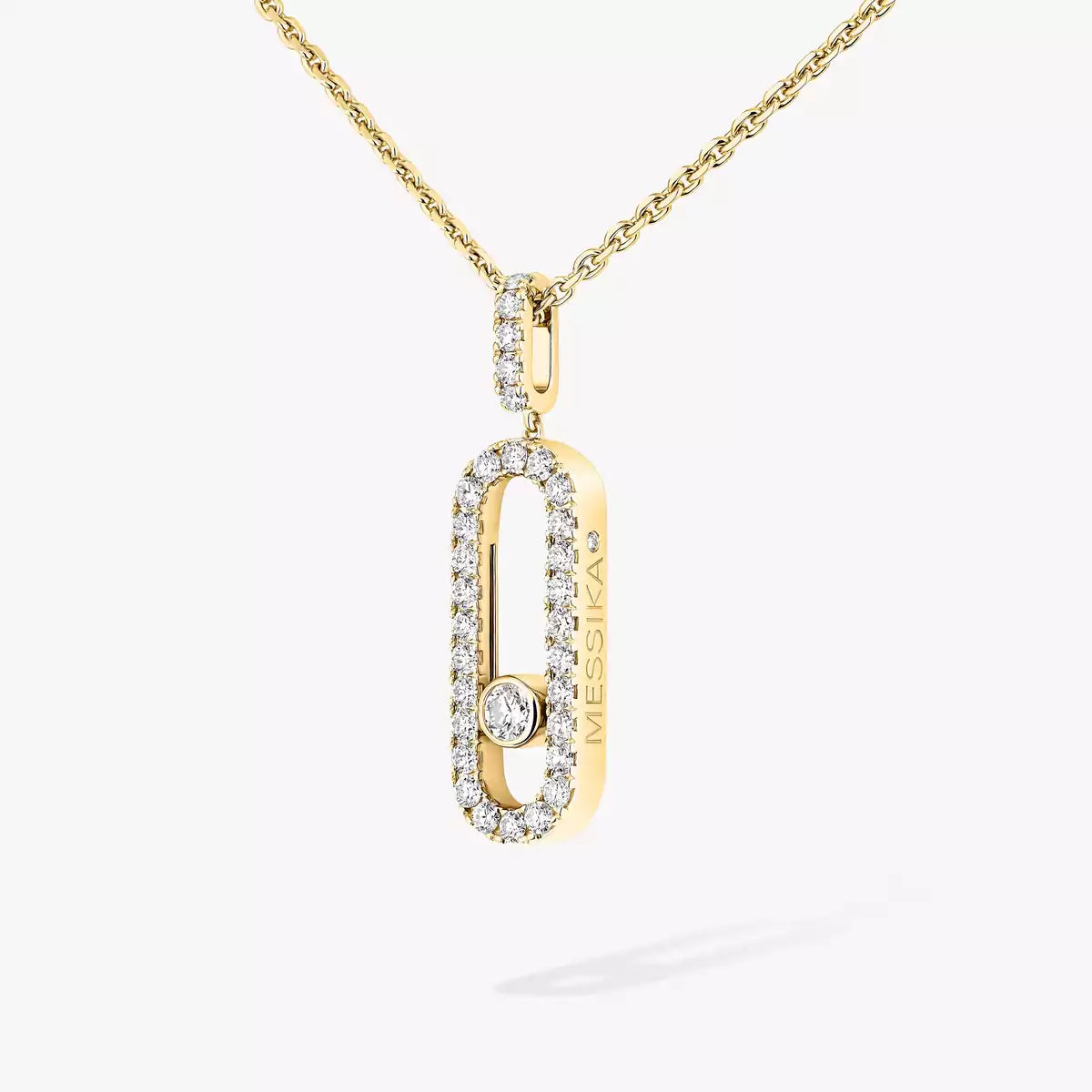 [Spark]Move Uno Diamond Necklace in Rose Gold