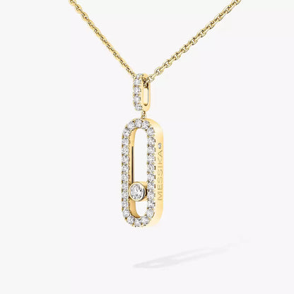 [Spark]Move Uno Diamond Necklace in Rose Gold