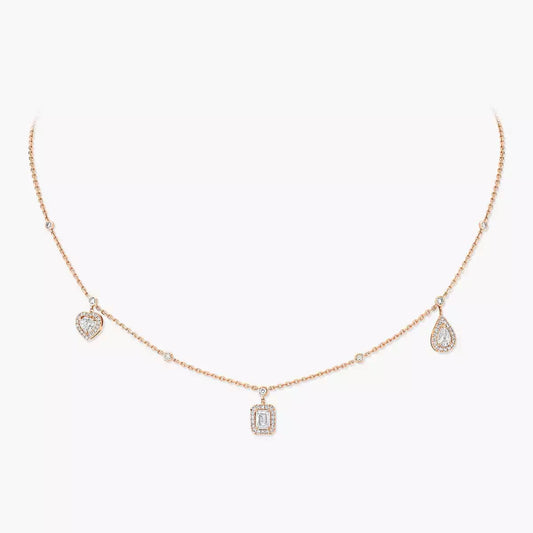[Spark]My Twin Diamond Necklace in Silver
