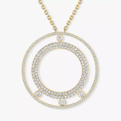 [Spark]Move Romane Long Pave_-Set Diamond Necklace