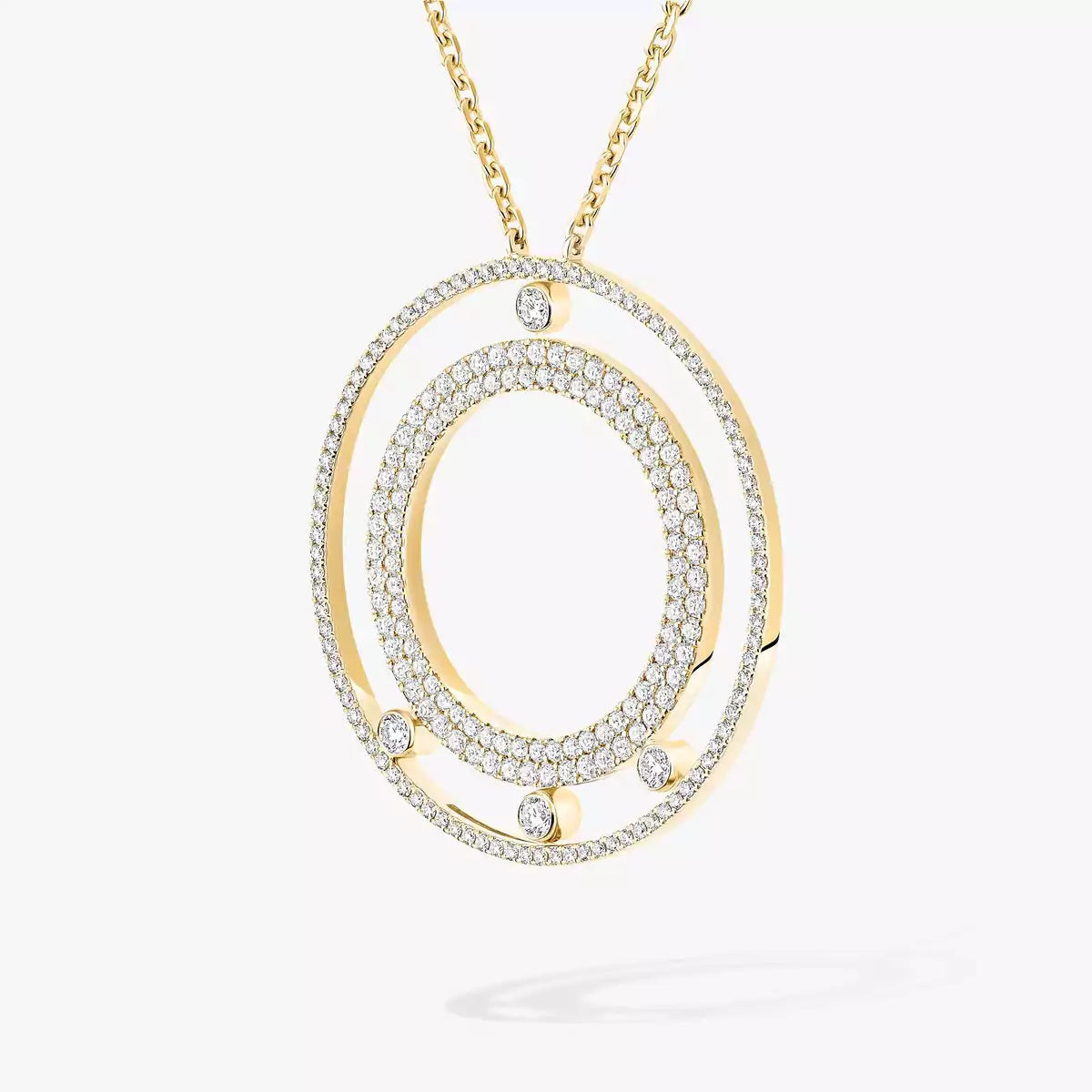 [Spark]Move Romane Long Pave_-Set Diamond Necklace