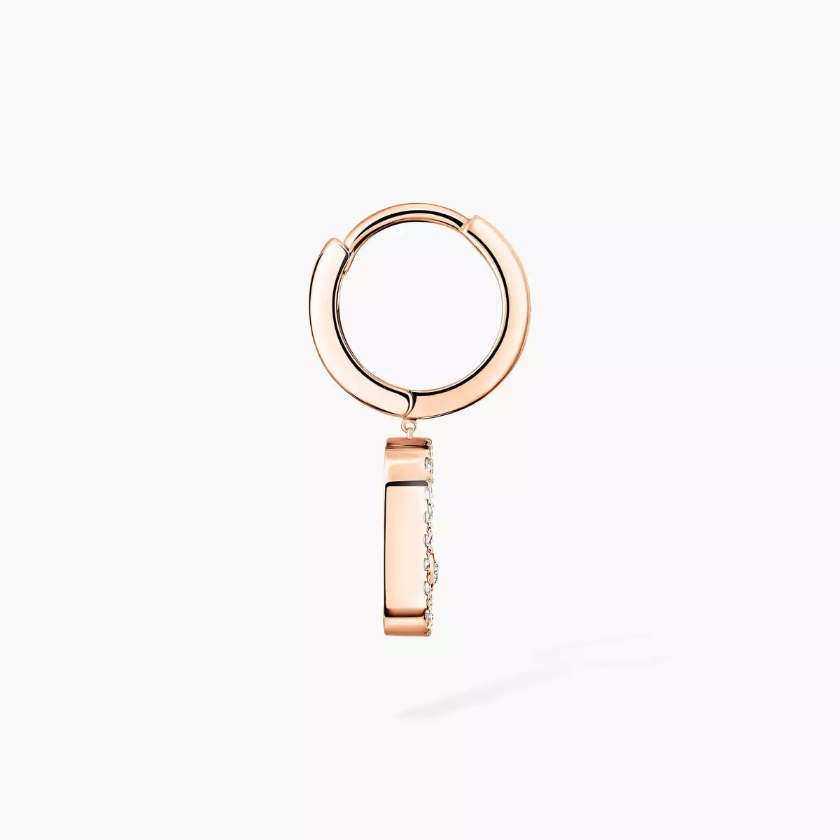 [Spark]Move Uno Single Diamond Hoop Earring