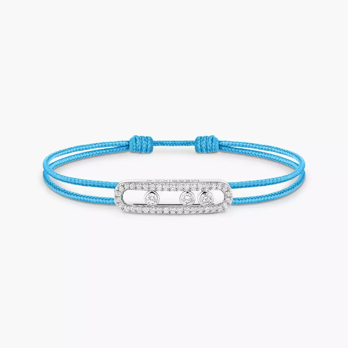[Spark]Messika Care(s) pink cord pavé bracelet