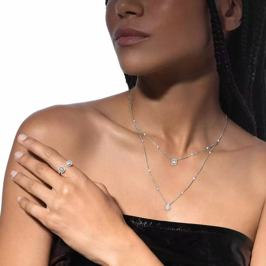 [Spark]Diamond Necklace My Twin 2 Rows