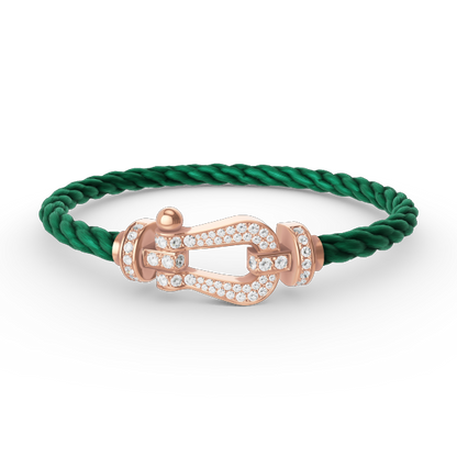 [Spark]FORCE LARGE HORSESHOE FULL DIAMOND BRACELET Spark GOLD