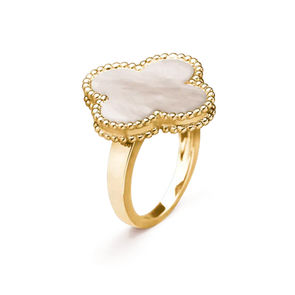 [Spark]CLOVER WHITE MOP RING