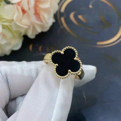 [Spark]CLOVER ONYX RING