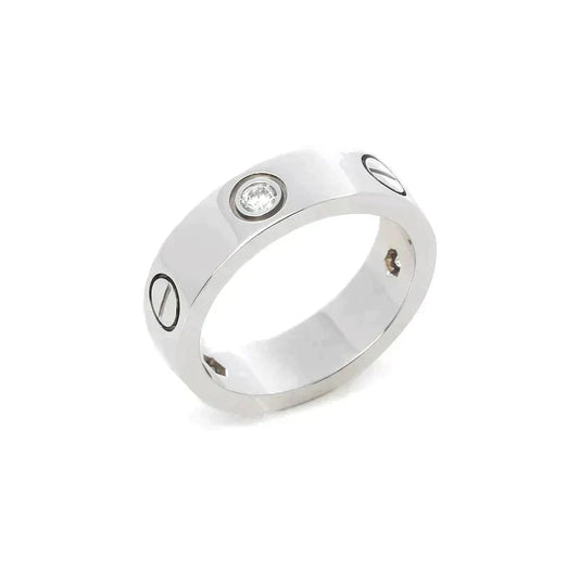 [Spark]LOVE RING 5.5MM 3 DIAMONDS SILVER